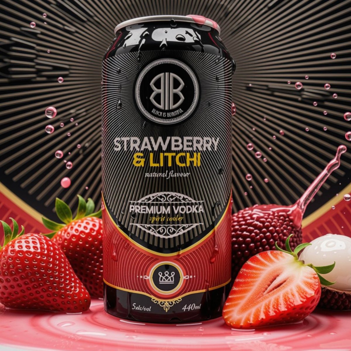 Black Is Beautiful Strawberry and Litchi